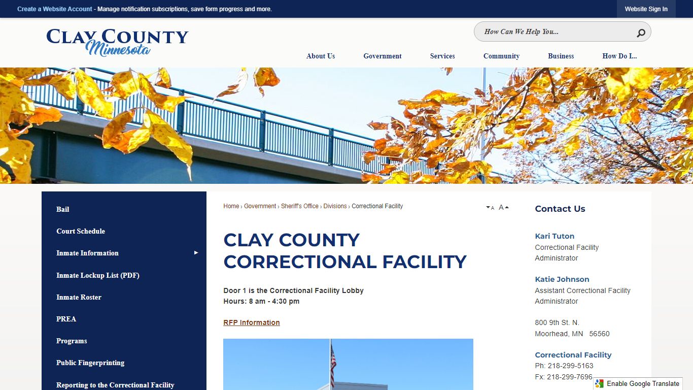 Clay County Correctional Facility | Clay County, MN - Official Website